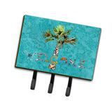 Caroline'S Treasures 8711Th68 Welcome Palm Tree On Teal Leash Or Key Holder, Large, Multicolor