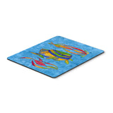 Caroline'S Treasures Troical Fish & Seaweed On Blue Mouse Pad/Hot Pad/Trivet (8713Mp)