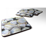 Caroline'S Treasures 8714Fc Clam Quahog Foam Coasters (Set Of 4), 3.5 H X 3.5 W, Multicolor