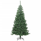 'Vidaxl 8 Ft Artificial Christmas Tree - Dense And Stunning Green Pvc Tree With Steel Stand - Perfect For Indoor And Outdoor Christmas Decorations