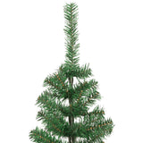 'Vidaxl 8 Ft Artificial Christmas Tree - Dense And Stunning Green Pvc Tree With Steel Stand - Perfect For Indoor And Outdoor Christmas Decorations
