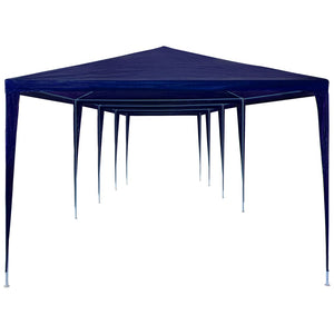 'Vidaxl Party Tent - Huge Sized 9.8'X39.4' Pe Material - Uv And Water Resistant Outdoor Canopy- Rust Resistant Steel Frame Easy Assembly - Blue