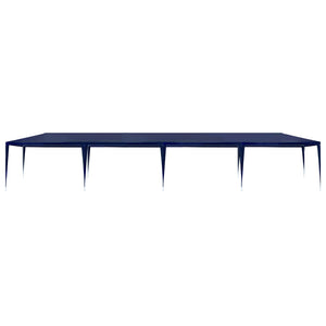 'Vidaxl Party Tent - Huge Sized 9.8'X39.4' Pe Material - Uv And Water Resistant Outdoor Canopy- Rust Resistant Steel Frame Easy Assembly - Blue