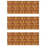 'Vidaxl Decking Tiles - Weather-Resistant Acacia Wood For Indoor Or Outdoor Use - Interlocking, Non-Skid, Easy Assembly, Set Of 30 - Brown