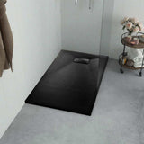 vidaXL Shower Base Tray SMC Black 35.4x27.6