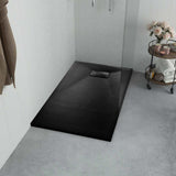 vidaXL Shower Base Tray SMC Black 35.4x35.4