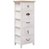 Vidaxl Side Cabinet 13.8X9.8X34.3 Paulownia Wood -Like New