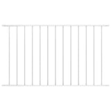 vidaXL Fence Panel Powdercoated Steel 5.6 ft x 4.1 ft White