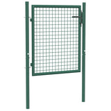vidaXL Fence Gate Steel 39.4x29.5 Green