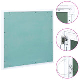 vidaXL Access Panel with Aluminum Frame and Plasterboard 23.6x23.6