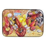 Caroline'S Treasures Lobster With Old Bay Dish Drying Mat, 14 X 21, Multicolor