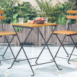 Vidaxl Bistro Table 21.7X21.3X28 Solid Acacia Wood -Like New
