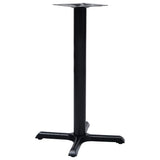 vidaXL Bistro Table Leg Black Cast Iron Medium Bistro Table Leg Square