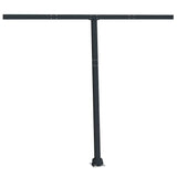 'Vidaxl Awning Post Set In Anthracite - Durable Iron Construction With Rotary Base For Terrace, Balcony, Garden Shade Creation
