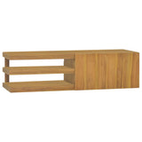 Vidaxl Wall-Mounted Bathroom Cabinet 43.3X15.7X11.8 Solid Wood Teak -Used