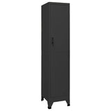 vidaXL Locker Cabinet Anthracite 15x17.7x70.9 Steel