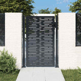 vidaXL Garden Gate Anthracite 41.3x61 Steel Square Design