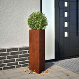 vidaXL Garden Planter 11.8x10.2x29.5 Corten Steel