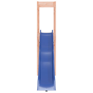 'Vidaxl Outdoor Playset - Solid Douglas Wood Construction - Imaginative Playground With Wave Slide And Sandpit - For Kids Aged 3 To 8 - Brown