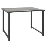Vidaxl Anthracite Patio Table With Sturdy Steel Construction - Flexible And Portable Outdoor Furniture For Gardens, Decks And Poolside Areas