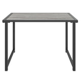 Vidaxl Anthracite Patio Table With Sturdy Steel Construction - Flexible And Portable Outdoor Furniture For Gardens, Decks And Poolside Areas