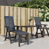 Vidaxl Sun Lounger Anthracite Plastic -Like New