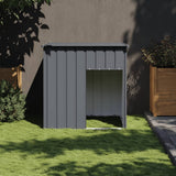 vidaXL Dog House with Roof Anthracite 43.3x40.6x42.9 Galvanized Steel