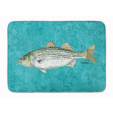 Caroline'S Treasures Striped Bass Fish Floor Mat, 19 X 27, Multicolor