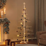 vidaXL Wooden Christmas Tree for Decoration 70.9 Solid Wood Pine