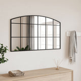 Vidaxl Wall Mirror Black 39.4X23.6 Arch Iron -Like New