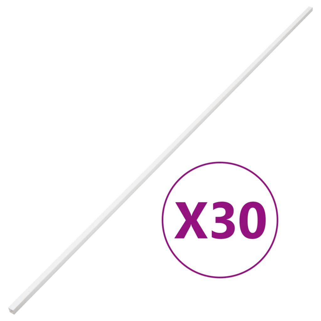 Vidaxl Pvc Cable Trunking Raceway Cord Management System - White, Paintable, Cuttable, 30 Channels For Office/Home Wire Concealment