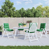 vidaXL Lowback Chair Cushion Set of 4 Green Oxford fabric (100% polyester)