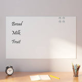 vidaXL Wall-mounted Magnetic Board White 39.4x23.6 Tempered Glass