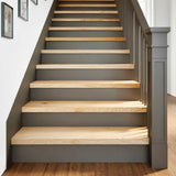 vidaXL Stair Tread Set of 12 Oak Solid oak wood 35.4 x 11.8 x 0.8 in