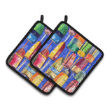 Caroline'S Treasures Bouys Pair Of Pot Holders 8723-1Pthd, 7.5Hx7.5W, Multicolor
