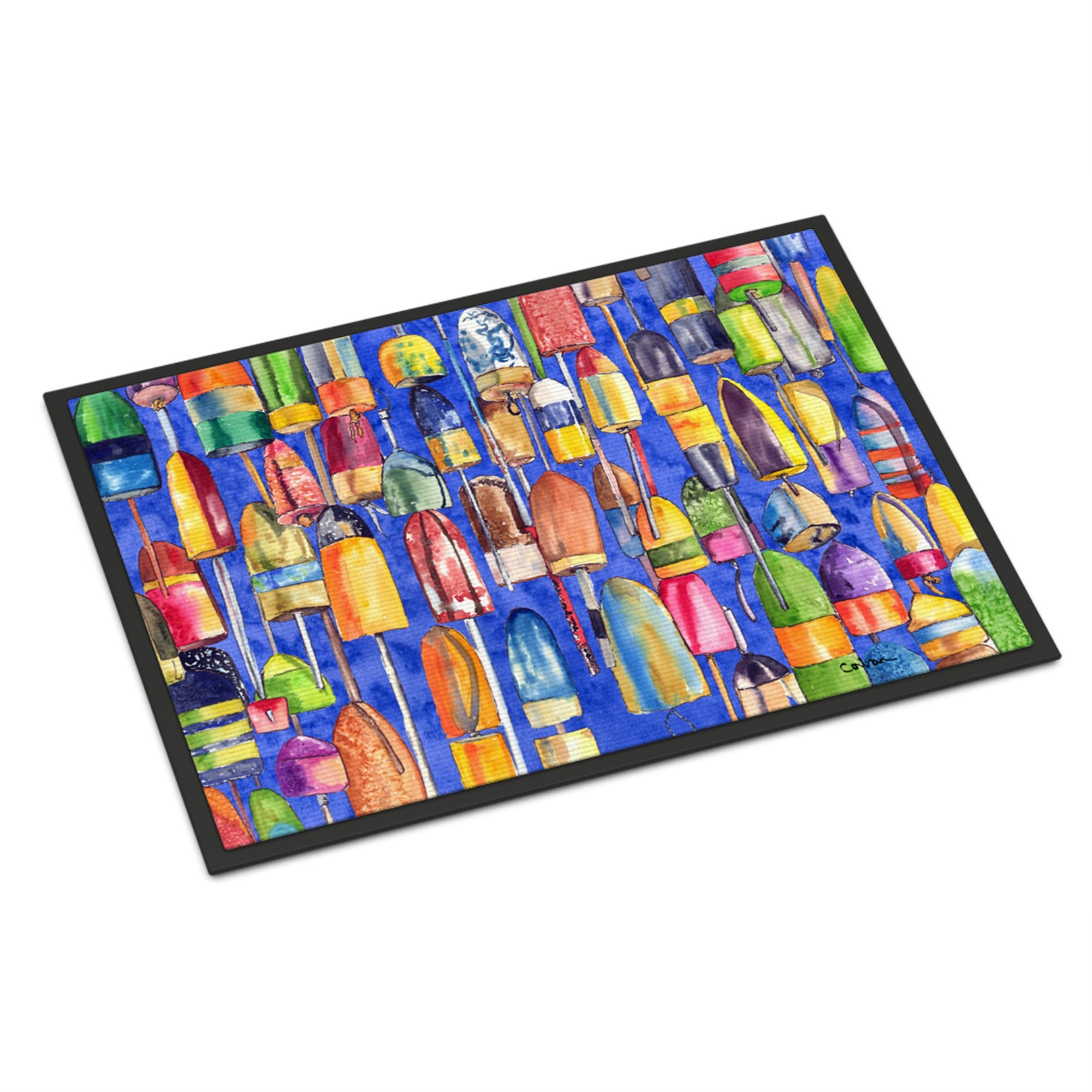 'Caroline'S Treasures Lobster Bouys Indoor Or Outdoor Doormat, 24'''' X 36'''', Multicolor''