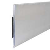 Hol-Dex Magnetic Shelf/Bin Label Holders, 2 Inch Magnetic Label Holder, 10/Bx, 87247