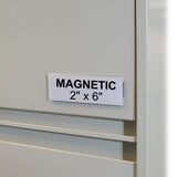 Hol-Dex Magnetic Shelf/Bin Label Holders, 2 Inch Magnetic Label Holder, 10/Bx, 87247