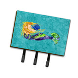 Caroline'S Treasures 8724Th68 Blonde Mermaid On Teal Leash Or Key Holder, Large, Multicolor
