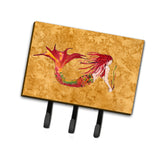 Caroline'S Treasures 8727Th68 Ginger Red Headed Mermaid On Gold Leash Or Key Holder, Large, Multicolor
