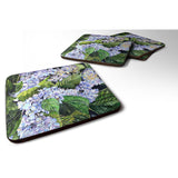 Caroline'S Treasures 8730Fc Hydrangea Foam Coasters (Set Of 4), 3.5 H X 3.5 W, Multicolor