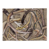 Caroline'S Treasures 8732Plmt Deer Horns Fabric Placemat, Multicolor