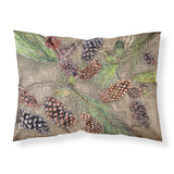 Caroline'S Treasures 8735Pillowcase Pine Cones Moisture Wicking Fabric Standard Pillowcase, Large, Multicolor
