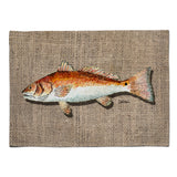 Caroline'S Treasures 8736Plmt Fish Red Fish Fabric Placemat, Multicolor