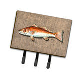 Caroline'S Treasures 8736Th68 Red Fish Leash Or Key Holder, Large, Multicolor