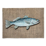 Caroline'S Treasures 8737Plmt Fish Speckled Trout Fabric Placemat, Multicolor