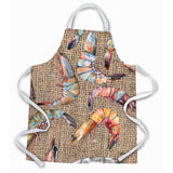 Caroline'S Treasures 8738Apron Shrimp Apron, Large, Multicolor