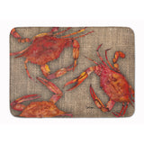 Caroline'S Treasures Cooked Crabs On Faux Burlap Floor Mat, 19 X 27, Multicolor