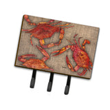 Caroline'S Treasures 8742Th68 Cooked Crabs On Faux Burlap Leash Or Key Holder, Large, Multicolor