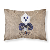 Caroline'S Treasures 8749Pillowcase Halloween Ghost Spider Bat Fleur De Lis Wicking Fabric Standard Pillowcase, Large, Multico